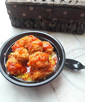 KFC hot shots with Arabian Rice